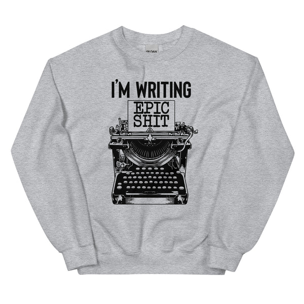 Sweatshirt - Writing Epic Shit black Sport Grey ein Produkt von SCHIETKRAM
