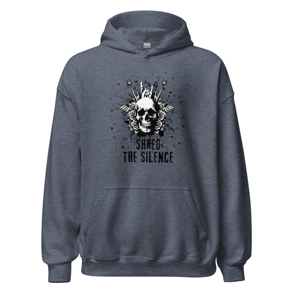 Hoodie Classic - Shred the Silence Heather Sport Dark Navy ein Produkt von SCHIETKRAM