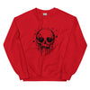 Sweatshirt - Melting Skull black Red ein Produkt von SCHIETKRAM