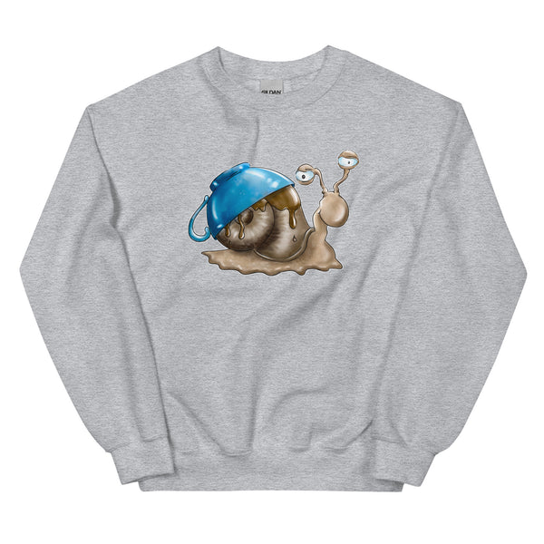 Sweatshirt - Schnegge by Wanderkraehe Sport Grey ein Produkt von SCHIETKRAM