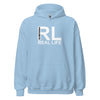 Hoodie Classic - Real Life white Light Blue ein Produkt von SCHIETKRAM