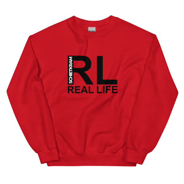 Sweatshirt - Real Life black Red ein Produkt von SCHIETKRAM