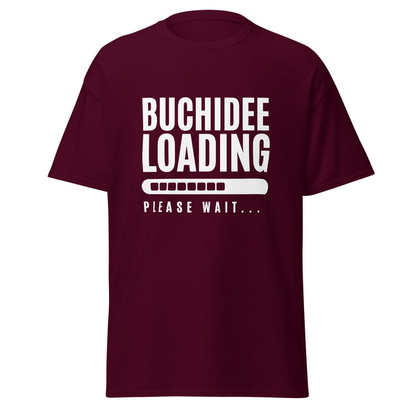T-Shirt Classic - Buchidee Loading white Maroon ein Produkt von SCHIETKRAM