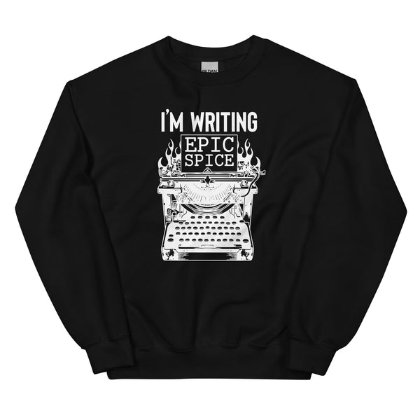 Sweatshirt - I'm writing epic spice white Schwarz ein Produkt von SCHIETKRAM