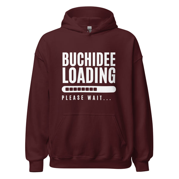 Hoodie Classic - Buchidee Loading white Maroon ein Produkt von SCHIETKRAM