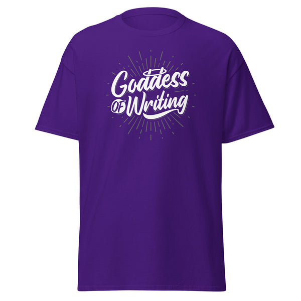 T-Shirt Classic - Goddess of Writing Purple ein Produkt von SCHIETKRAM
