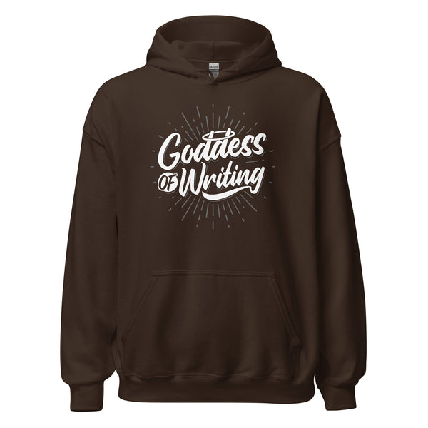 Hoodie Classic - Goddess of Writing white Dark Chocolate ein Produkt von SCHIETKRAM