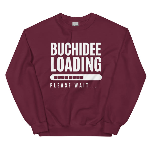 Sweatshirt - Buchidee Loading white Maroon ein Produkt von SCHIETKRAM