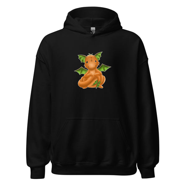 Hoodie Classic - Kürben-Drache by Wanderkraehe Schwarz ein Produkt von SCHIETKRAM