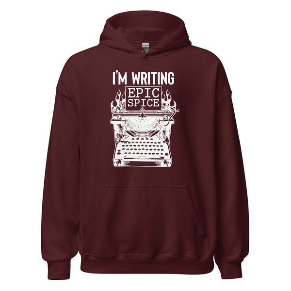 Hoodie Classic - I'm writing epic spice white Maroon ein Produkt von SCHIETKRAM