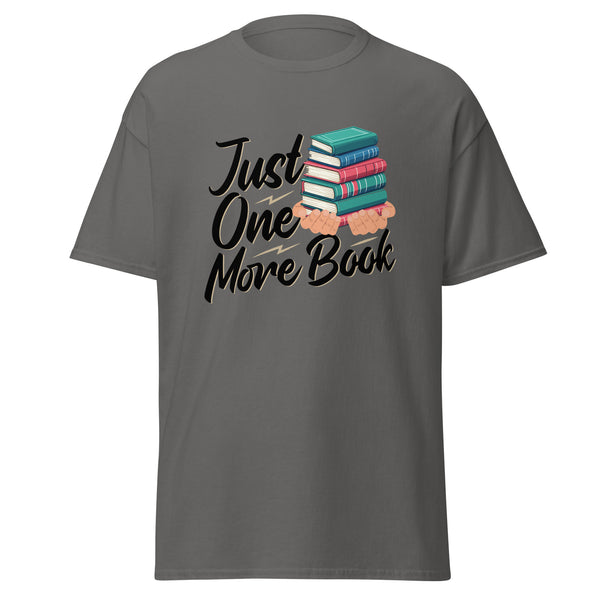 T-Shirt Classic - Just one more Book Charcoal ein Produkt von SCHIETKRAM
