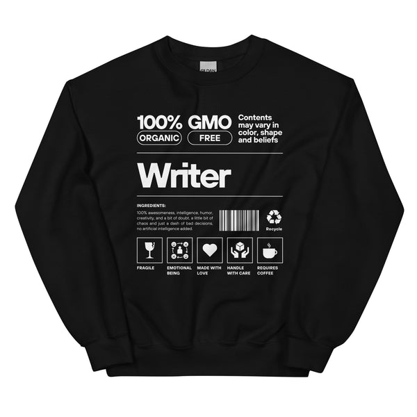 Sweatshirt - Writer white Schwarz ein Produkt von SCHIETKRAM