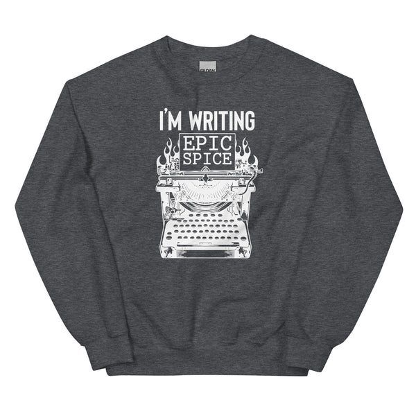 Sweatshirt - I'm writing epic spice white Dark Heather ein Produkt von SCHIETKRAM