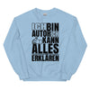 Sweatshirt - Ich kann alles erklären black Light Blue ein Produkt von SCHIETKRAM