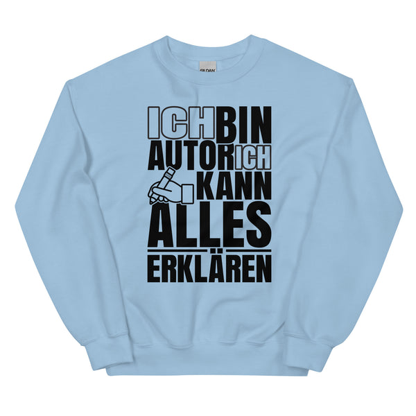 Sweatshirt - Ich kann alles erklären black Light Blue ein Produkt von SCHIETKRAM