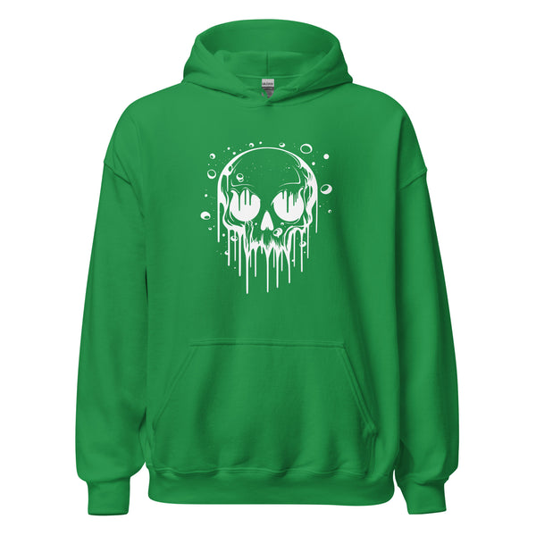 Hoodie Classic - Melting Skull white Irish Green ein Produkt von SCHIETKRAM