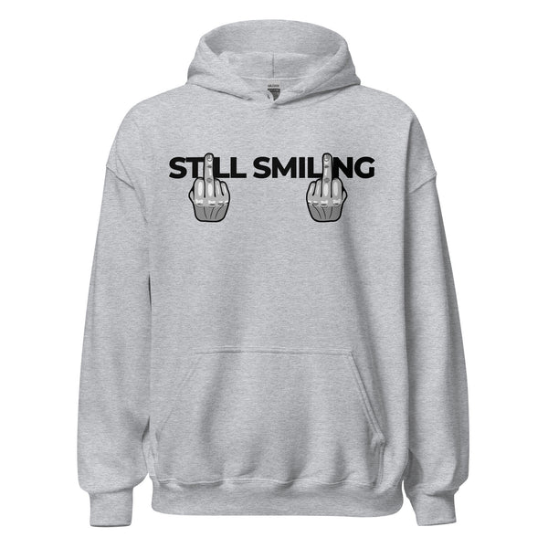 Hoodie Classic - Still Smiling black Sport Grey ein Produkt von SCHIETKRAM
