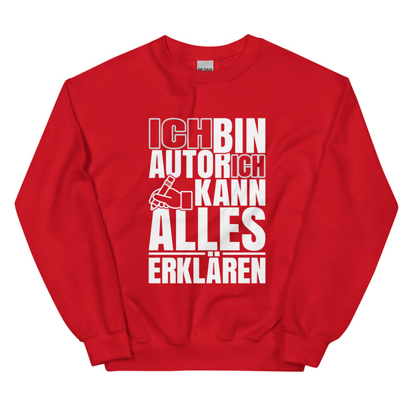 Sweatshirt - Ich kann alles erklären white Red ein Produkt von SCHIETKRAM