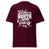 T-Shirt Classic - Anything worth having white Maroon ein Produkt von SCHIETKRAM