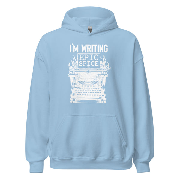Hoodie Classic - I'm writing epic spice white Light Blue ein Produkt von SCHIETKRAM