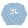 Sweatshirt - Real Life white Light Blue ein Produkt von SCHIETKRAM