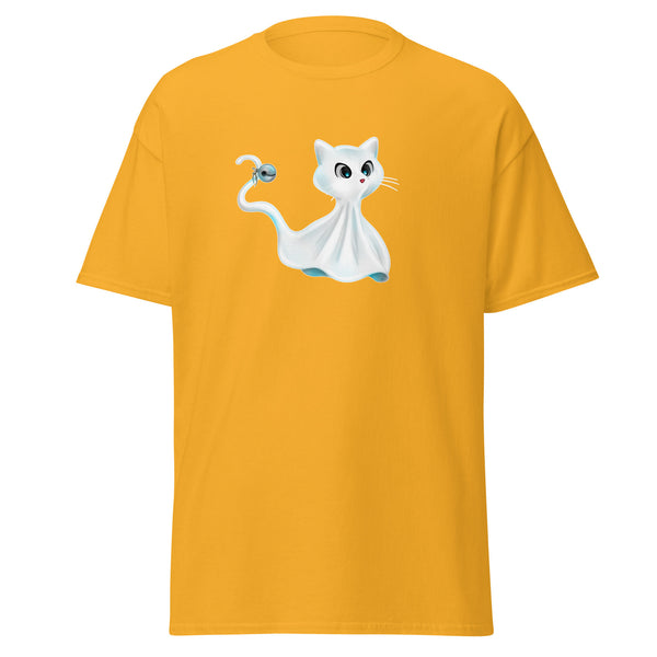 T-Shirt Classic - Ghost Cat by Wanderkraehe Gold ein Produkt von SCHIETKRAM