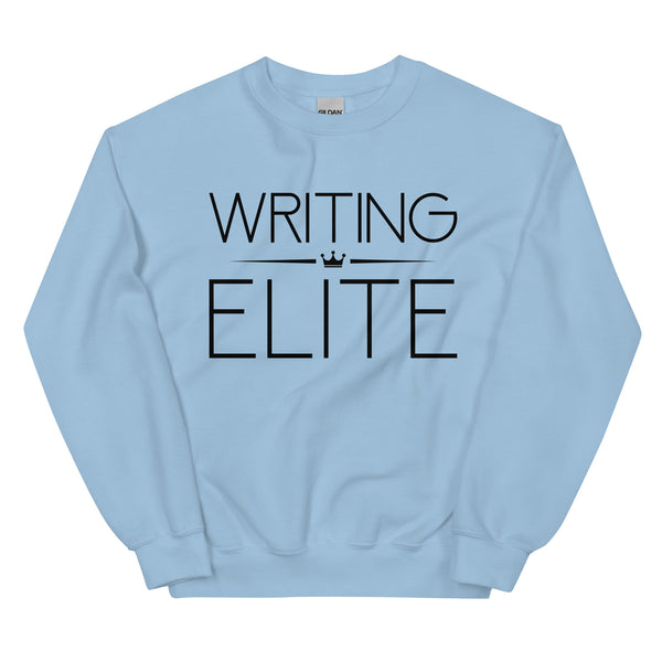 Sweatshirt - Writing Elite black Light Blue ein Produkt von SCHIETKRAM