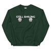 Sweatshirt - Still Smiling white Forest Green ein Produkt von SCHIETKRAM