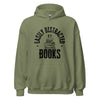 Hoodie Classic - Easily distracted by Books black Military Green ein Produkt von SCHIETKRAM