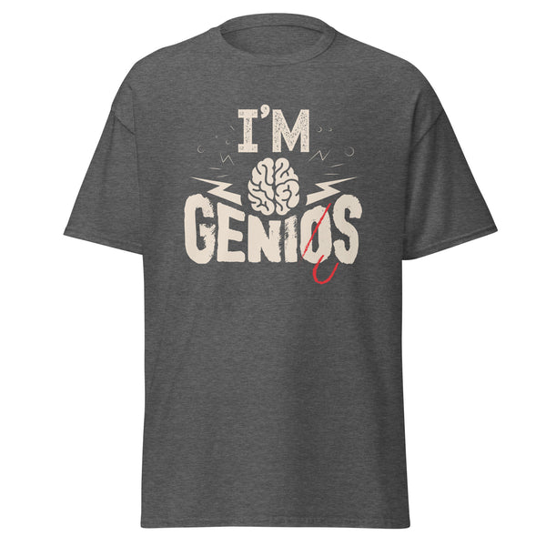 T-Shirt Classic - I'm Genius Dark Heather ein Produkt von SCHIETKRAM
