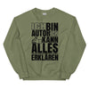 Sweatshirt - Ich kann alles erklären black Military Green ein Produkt von SCHIETKRAM