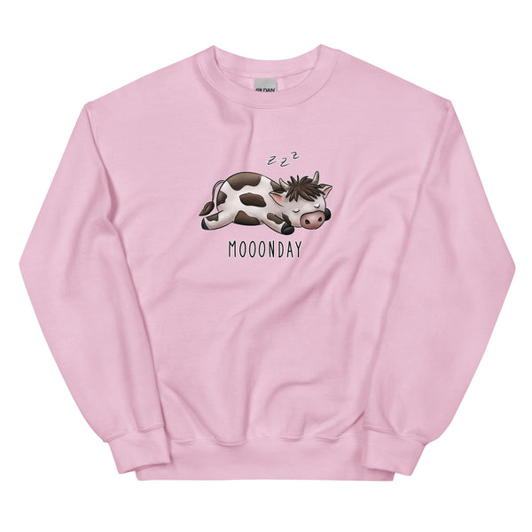 Sweatshirt - Mooonday by Wanderkraehe Light Pink ein Produkt von SCHIETKRAM