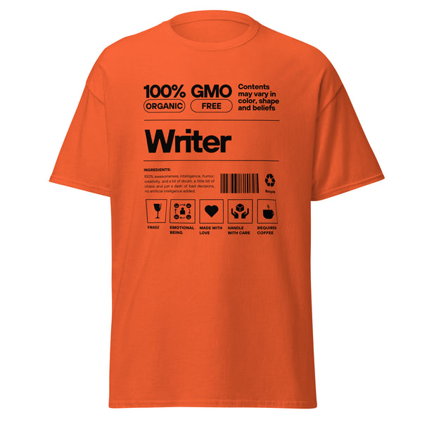 T-Shirt Classic - Writer black Orange ein Produkt von SCHIETKRAM