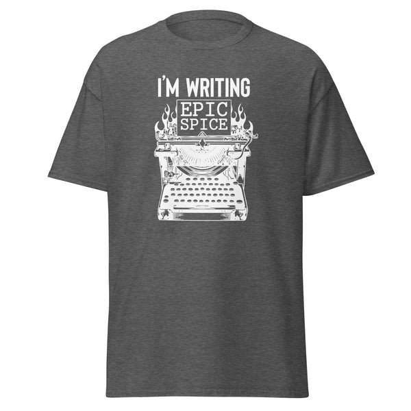 T-Shirt Classic - I'm writing epic spice white Dark Heather ein Produkt von SCHIETKRAM