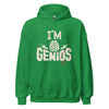 Hoodie Classic - I'm Genius Irish Green ein Produkt von SCHIETKRAM