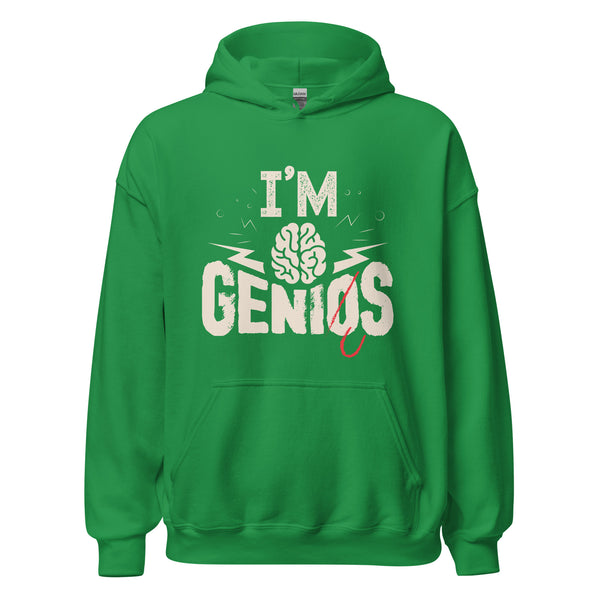 Hoodie Classic - I'm Genius Irish Green ein Produkt von SCHIETKRAM