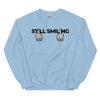 Sweatshirt - Still Smiling black Light Blue ein Produkt von SCHIETKRAM