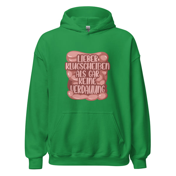 Hoodie Classic - Klugscheißer Irish Green ein Produkt von SCHIETKRAM