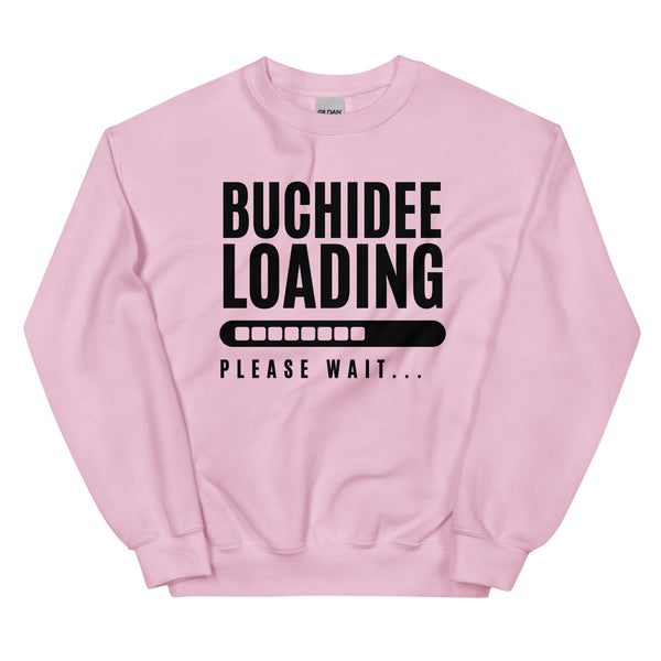 Sweatshirt - Buchidee Loading black Light Pink ein Produkt von SCHIETKRAM