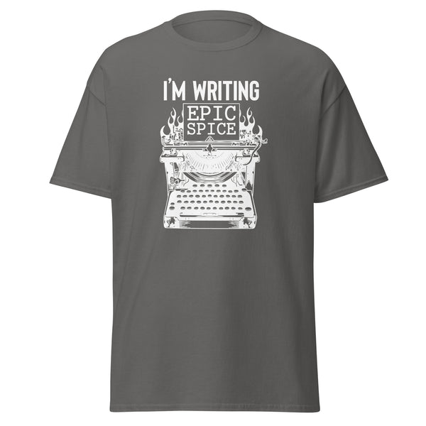 T-Shirt Classic - I'm writing epic spice white Charcoal ein Produkt von SCHIETKRAM
