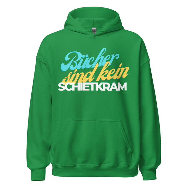 Hoodie Classic - Bücher sind kein Schietkram white Irish Green ein Produkt von SCHIETKRAM