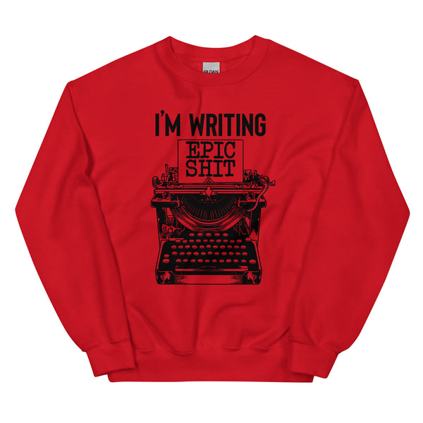 Sweatshirt - Writing Epic Shit black Red ein Produkt von SCHIETKRAM