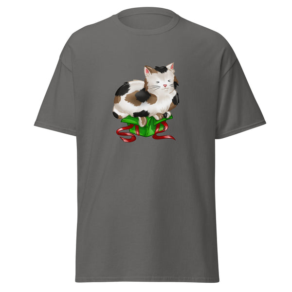 T-Shirt Classic - Weihnachts-Katze Geschenk by Wanderkraehe Charcoal ein Produkt von SCHIETKRAM