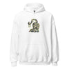 Hoodie Classic - Weihnachts-Katze Lichterkette by Wanderkraehe White ein Produkt von SCHIETKRAM