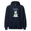 Hoodie Classic - Weihnachts-Katze Schnee by Wanderkraehe Navy ein Produkt von SCHIETKRAM