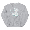Sweatshirt - Ghost Cat by Wanderkraehe Sport Grey ein Produkt von SCHIETKRAM