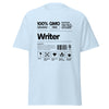 T-Shirt Classic - Writer black Light Blue ein Produkt von SCHIETKRAM