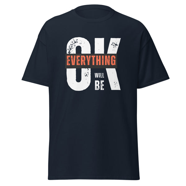 T-Shirt Classic - Everything will be OK Navy ein Produkt von SCHIETKRAM