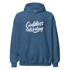 Hoodie Classic - Goddess of Writing white Indigo Blue ein Produkt von SCHIETKRAM