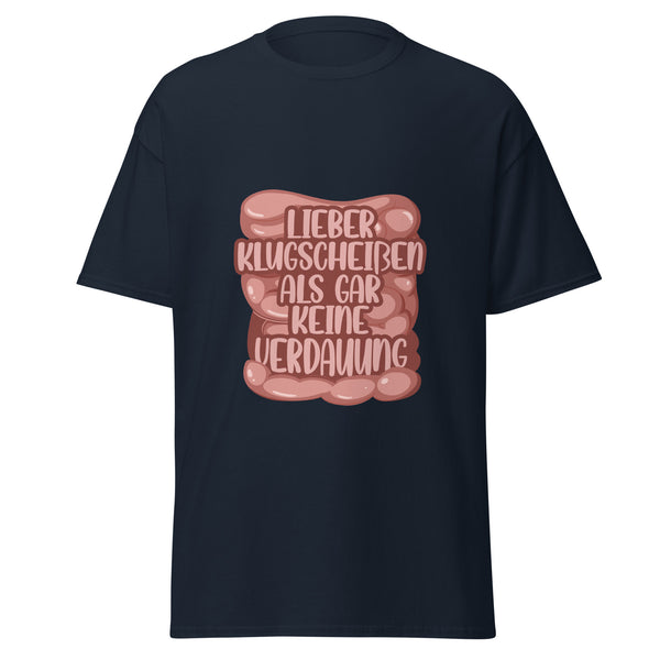 T-Shirt Classic - Klugscheißer Navy ein Produkt von SCHIETKRAM